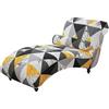 ELYSYSRL Copri Chaise Longue Elasticizzato Senza Braccioli per Soggiorno Fodera per Chaise Longue Copertura per Chaise Longue (Color : #5)