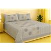 Corredocasa Completo Lenzuola in Flanella Morbida e Calda - 2 Piazze - Letto Matrimoniale - Ideale per l'inverno, Made in Italy, Lavabile in Lavatrice (Matrimoniale, Beige Cerchi)