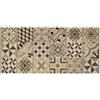 IlGruppone Tappeto Cucina in Ciniglia Passatoia Multiuso Ingresso Corridoio Antiscivolo Prodotto Italiano Disegni Piazzati Cotone Varie Misure Lavabile in Lavatrice - Cementine Visone - 57x115 cm