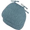 VEAI Cuscini per Sedie da Cucina con Cinghie Set 2/4/6 Cuscini di Seduta, Confortevole Cuscini Sedie Cucina Trapezio 43 * 41 * 35cm Cucina Lavabili Antiscivolo(Color:A3,Size:2pcs)