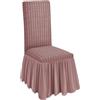 SalGiu Vestisedia Volant Gonna Con Schienale (2 pezzi) Elasticizzato Eleganti Universale (2 Rosa)