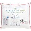 Tex family Tex Tirol Stella Alpina Light Piumino d'Oca 100 GSM, 100% Piumino Extra Fine (No Piumetta), Rivestimento 100% Cotone, 2** Light (Singolo 1 Piazza CM. 155X200)