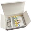 Regalami.shop bomboniera profumatore Santa Cresima in marmo di Carrara e legno naturale cm 8,5x6 completa di tutto (Cresima)