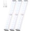 VCY Sotto la luce dell'armadio, 28LED Motion Sensor Light Indoor Closet Wireless Kitchen Lights Cabinet Undercounter Lighting Ricaricabile Battery Powered Bedroom Night Homelife Stick On for Shelf Stair
