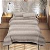 Il Gruppone Passione Casa IlGruppone Completo Letto Matrimoniale No Stiro Set Lenzuola in Morbida Microfibra Anallergica Lenzuolo sotto con Angoli Elastici Fino 30 Cm, Lenzuolo Teso sopra 2 Federe Prodotto Italiano - Dash