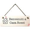 PHOTOCITY Targa in plexiglass di benvenuto Targhetta porta di ingresso personalizzata targa in plexiglass da appendere - idea regalo per famiglia casa nuova, decorazione per porta d'ingresso (Tema famiglia)