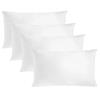 cuscini fiber Set 4 imbottiture Cuscini bianchi 35 x 55 cm morbida made in Italy divano letto