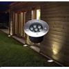 Partenopea® Faretto a led segnapasso calpestabile da esterno viali sentieri giardino IP65 da incasso a terra (7W luce calda 3000K)