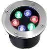 Generico Faro incasso pavimento viale Faretto esterno terra led RGB strada muro piante 6w