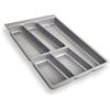 SOTECH ORGA-BOX II Inserto Portaposate per Nobilia Cassetto da 40 (462 x 305 mm) grigio argento