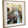 BD ART 3D Box Cornice per Foto 50x50 cm Profonda 3 cm Cornice Foto con Foglio Plexiglass Trasparente - Bianco Passe-partout 40x40 cm Quercia piazza Decorazioni Fai da Te