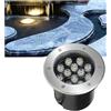 JOUFNING Faretto Subacquei - Luce Da Immersione A LED, Faretto Subacqueo Impermeabile IP68, Faretto LED Da Incasso Per Esterni A Bassa Tensione 24V, Faretto Da Incasso Per Esterni Da Incasso ( Color : Warm Whi