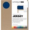 schlafgut Easy Jersey, lenzuola con angoli 90x190 cm a 100x200 cm, 100% cotone biologico, certificato ÖKO TEX, Blue Deep
