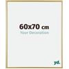 yd. Your Decoration - Cornice portafoto 60 x 70 cm, in plastica, con vetro acrilico, antiriflesso, 60 x 70 cm, colore: oro