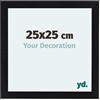 yd. Your Decoration - Cornice 25x25 cm - Nero Opaco - Decorativa Parete in Legno con Vetro in acryl - Antiriflesso - 25x25 Cornice - Como