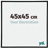 yd. Your Decoration - Cornice per foto 45 x 45 cm, colore nero lucido, cornice in plastica con vetro acrilico - cornice 45 x 45 cm - Annecy