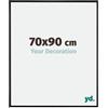 yd. Your Decoration - Cornice 70x90 cm - Nero Opaco - Cornice Decorativa Parete in Plastica con Vetro in acryl - Antiriflesso - 70x90 Cornice - Evry