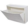 BELLI E FORTI Scarpiera Salvaspazio Componibile Effetto Legno Wood Bianco 51,5 x 16 x 39 cm