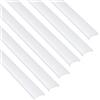 Jandei - Confezione da 6 diffusori di colore bianco latte per profili in alluminio, illuminazione a striscia LED per interni IP20. Dimensioni 13,5 mm x 4,2 mm x 11,5 mm - 6 x 1 metro