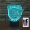 SUPERHONGJIHAO Luce notturna per i bambini 3D San Valentino Rosa Lampada a Led con Telecomando 16 Cambiare Colore Regalo di Compleanno di Natale per il bambino