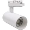 Silamp Faretto LED a Binario Monofase 20W 220V Bianco Luce SWITCH 3000K-4200K-6400K
