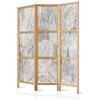 murando - Paravento Decorativo Monofacciale Foglie 135x172 cm 3 Pannelli Divisori - Stampa su un Lato su Tela in TNT - Separe Divisorio per la Casa Legno Stile Giapponese - Natura b-C-0813-z-b