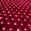 HADAVAKA Grandi Luci Di Stringa Di Rete, Luce Di Rete Di Pesca A Led, Con 8 Modalità Di Luce, Per Bushe Recinzione Muro/Albero Di Natale/Giardino/Balcone Decorazione (Red, 2 * 2M)