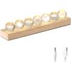 BUTORY 1 set di sistemi solari Planet 3D sfera di cristallo luce notturna per pianeti spaziali, decorazione di cristallo, luce notturna a LED con base in legno, sette pianeti, decorazione per festival