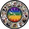 S&H&OU Orologio da parete personalizzato, orologi da parete con foto per l'arredamento del soggiorno con foto, orologio da parete silenzioso per bambini, orologio da parete con foto personalizzata