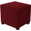 ZEaink Pouf Quadrato Elasticizzato 70x70/60x60/45x45/80x80/50x50 Ottomano Copri Poggiapiedi Contenitore Copertura Dell'Ottomano Fodera Lavabile Sgabello (Color: #15, S)
