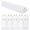 CLAR - Tubo Neon LED 60 cm T8 10W, Tubo LED 60cm, Bianco Fredda 6500ºk (Pack 10)
