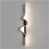 Generic Applique lineare a LED, Illuminazione da Parete Minimalista Nera, Lampada da Parete a Forma di Onda, Lampada da Parete per Interni, Applique da Parete Moderne per Soggiorno, corridoio, Scala, ing