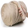 MeriWoolArt Gomitolo di lana merino XXL, 100% vergine (lana), lana extra spessa per feltro secco e umido, per braccia, coperta fai da te per neonati e adulti, beige chiaro, 250 g