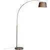 Qazqa arc_basic - Lampada da terra arco Moderno - 1 luce - L 1548 mm - Acciaio - Moderno - Soggiorno