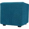 ZEaink Copri Pouf Quadrato Elasticizzato 70x70 /60x60 /45x45/ 80x80 /50x50 Ottomano Copri Poggiapiedi Quadrato Contenitore Copertura Dell'Ottomano Fodera Poggiapiedi Lavabile Copri Sgabello ( Color : #24 , S