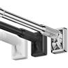 LOTOAK Bastone per tenda estensibile, astina Tenda Metallo, 410CM-500CM, Fissaggio senza trapano né viti, per Bagno, Armadio, Finestra, Divisorio per ambienti (Colore : Nero, Dimensione : 160-250CM)