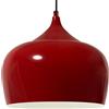 bamyum Plafoniera Rosso Lampada a Sospensione I Kreis I Diametro 30 cm Lampada da Salotte E27 Industriale in Metallo in Vintage