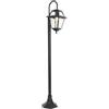 QAZQA berta - Lampada da terra Classico - 1 luce - H 135 cm - Nero - Design I Rustico - Illuminazione esterna