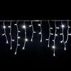 XMASKING Stalattite 3 x 0,5 m, 114 maxiled Bianco Freddo, Cavo Bianco, prolungabile, Tendine Luminose, luci di Natale per Esterno, luminarie Natalizie