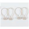 A.Monamour 4 Pezzi Fermatende Magnetiche Ferma Tenda in Corda Fascette per Tende Moderno Decorativa con Potenti Magneti Calamita Fermagli per Tendine Leggera Pesante Interno Esterno - Beige