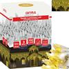 GINMA Tenda Luminosa LED - Luci di Natale Esterno Professionali - Certificata IP44 - Basso Consumo e Impermeabili, Effetto Cascata - Prolungabile (Oro, 3 metri (132 LED))