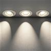 Aigostar Faretti LED da Incasso 5W 370 Lumen/ 4000K Luce Bianco Naturale/Orientabili a 30°/ per Cartongesso/Foro Incasso Ø70-75 mm/ 220-240V/ Set di 3
