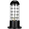 Mengjay Lampada a colonna E27 Lampade da Esterno Rotonde IP44 Impermeabile Luci colonna per esterni Giardino Villa Lampada a pilastro di Alluminio Cortile Lampada da Prato (B)