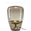 Generic Lampada da tavolo moderna nordica Lampada di lettura grigia cognac Glass Glass for soggiorno camera da letto letto for illuminazione for interni lampada design (Color : Gold)