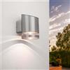 Ledvion - Lampada da Parete LED Solare Elara, 3000K, IP44, Acciaio Inox, Lampada da Esterno, Lampada Solare Decorativa, Illuminazione da Giardino