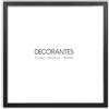 LUCA Cornice LUCA® 30x30 cm Nero MDF, cornice ecologica con plexiglass antirottura, appenditore e supporto