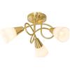 QAZQA inez - Lampada da soffitto Classico - 3 luce - Ø 37 cm - Oro - Design I Rustico - Soggiorno I Camera da letto I Sala da Pranzo I Cucina