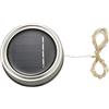 Uanratg Luci solari per coperchio del barattolo di muratore, confezione da 20 luci del coperchio del barattolo delle fate di LuciéRnaga di 20 luci a LED, 6 grucce incluse (vasetti non inclusi)