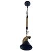 VR VETRINEINRETE Vetrineinrete® Lampadario da soffitto con corda in canapa vintage retrò con paralume a campana E27 lampada industriale arredo casa