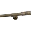 Sento Kit Bastone per Tende in metallo 25mm Ottone Antico Modern Montaggio Muro 200 cm (1x200cm) ILUSION